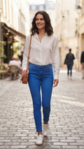 Pantalon bleu électrique Norfy.