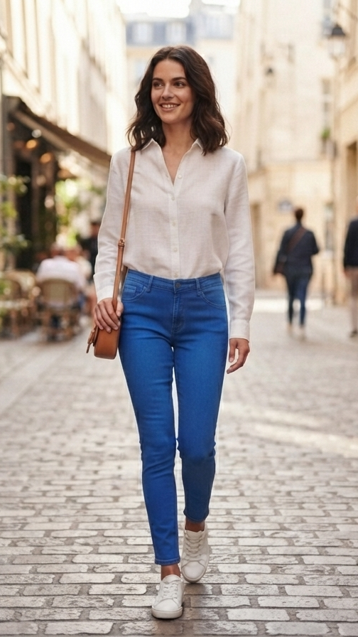 Pantalon bleu électrique Norfy.