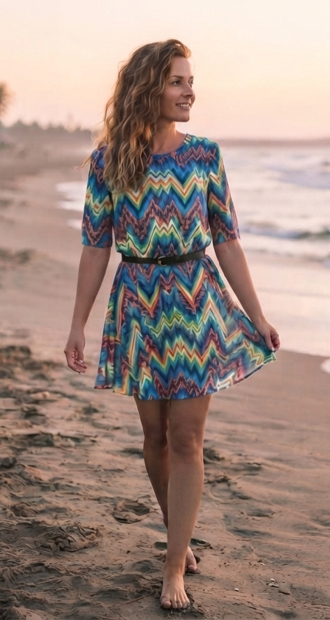 Robe à manches longues.
